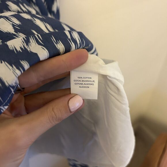 Anthropologie Blue Tassel Dress Mini Puff Sleeve XS Cottagecore Tiered Boho Stai - Picture 5 of 9